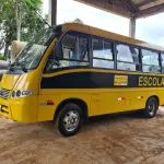 LOTE 009 - MICROÔNIBUS ESCOLAR – IPZ – 0567 – Marcopolo Volare V6 Escolarbus MWM; 2008/2008, amarelo