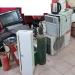 LOTE 008 - Sucatas de equipamentos e eletrodomésticos diversos