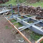 LOTE 009 - ESTRUTURA DE FERRO DE CARRETÃO com capacidade para 3.000 kg