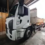 LOTE 004 - Caminhão Ford cargo 1519B, caçamba basculante, 2014, Diesel