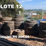 LOTE 012 - Pneus de veículos e máquinas