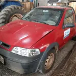 LOTE 003 - CAR/CAMINHONETE/C. Aberta Fiat/Strada Fire, 70t/067cv, vermelha, 2004/2005