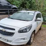 LOTE 017 - VAN CHEVROLET SPIN 1.8 ECONOFLEX AT LTZ, ALCO/GASOL, 2014/2015, 04 PORTAS, CAP. 07 PASSAGEIROS, DIRECAO HIDRAULICA, CAM. AUT., AR CONDICIONADO